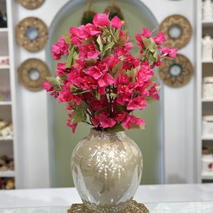 شاخه گل کاغذی سرخابی | ۳ شاخه با ۶۰ گل