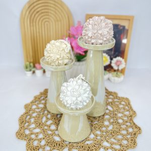 شمع توپی گل شبدر؛ دکوری خاص و زیبا