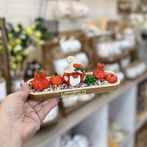 کدو رزینی چندتایی با زیره چوبی بیضی | دکوری فانتزی